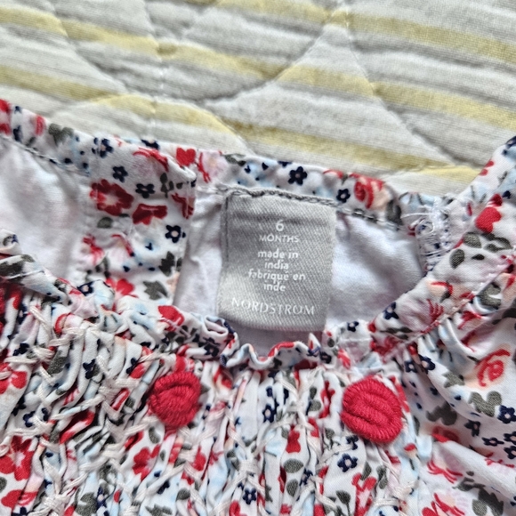 Nordstrom Floral Cotton Dress + Diaper Cover - Picture 4 of 7
